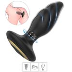 Plug de Silicone Com Vibro e Rotação Whirlwind SI (7123) - Preto