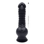 Prótese 16x13cm Com Ventosa e Escroto Delon SI (7409) - Preto