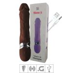 Vibrador Formato De Prótese Sime 2 SI (7482) - Marrom