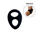 Anel Peniano Duplo SI (7904) - Preto