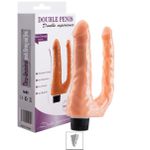 Prótese Dupla Com Vibro Double Experience SI - (8219) - Bege