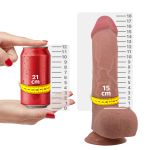 Prótese 18x15cm Com Ventosa Emeka SI (8542) - Marrom