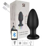 Plug de Silicone Com Rotação e Luz de Led SI (8630) - Preto