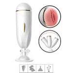 Masturbador Lanterna Com Vibro Fox SI (8777) - Branco