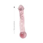 Plug de Vidro Com Relevos SI (8795) - Rosa