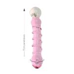 Plug de Vidro Com Linha em Espiral SI -(8802) - Rosa