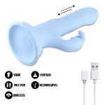 Vibrador Com Estimulador Blue Eyes SI -(9108) - Azul