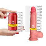 Prótese 16x13cm Com Vibro Sobe e Desce SI -(9169) - Bege