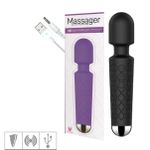 Massageador Recarregável Varinha Mágica Waterproof VP - (AV000M) - Preto