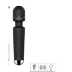 Massageador Recarregável Varinha Mágica Waterproof VP - (AV000M) - Preto