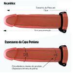 Capa Peniana 15cm Para 16cm Com Cinta (CP002) - Bege