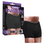 Cueca Boxer Para Fixação de Prótese Ingen VP (CU001P-CU001G) - Preto