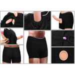 Cueca Boxer Para Fixação de Prótese Ingen VP (CU001P-CU001G) - Preto