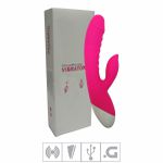 *Vibrador Com Saliências Recarregável VP (DB043) - Rosa