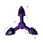 Plug Anal Triplo (EL011) - Roxo
