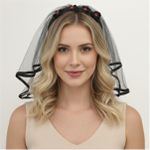 Véu Com Arco (FR2268) - Preto