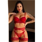 *Conjunto C/ Bojo e Cinta-Liga (GV4004). - Deluxe