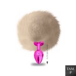 Plug Metálico PomPom Claro Hard (HA115-ST605) - Rosa