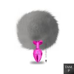 Plug de Metal PomPom Médio Hard (HA115-ST606) - Rosa