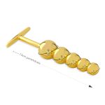 Plug de Metal Ball (HA124) - Dourado