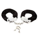 *Algema Less Cromada Com Pelúcia (HA141C) - Preto