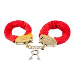 *Algema Less Dourada Com Pelúcia (HA141D) - Vermelho