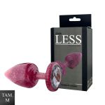 Plug de Plástico M Less Com Glitter (HA166) - Rosa
