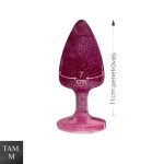 Plug de Plástico M Less Com Glitter (HA166) - Rosa
