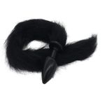 Plug de Plástico G Less Preto Com Cauda (HA170P) - Preto