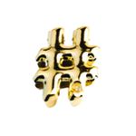 Separador de Palavras Formato de Hashtag (HA180#). - Dourado