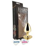 Plug Metálico Personalité Coração Com Duas Pedras - (HA189) - Dourado