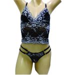 Conjunto Leila (ID1082) - Preto c/ Branco