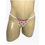 Conjunto Coração Com Sainha (ID1118)- - Branco c/ Rosa 