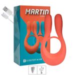 Anel Peniano Com Vibro Recarregável Martin (KST-025) - Laranja