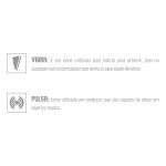 *Vibrador Duplo 7 Vibrações Recarregável ME (MCV1051) - Bordô