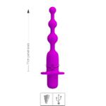 Plug Anal Recarregável Com 3 Esferas Hermosa (MV066) - Magenta