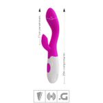 Vibrador Ponto G Com Estimulador Brighty VP (PG010) - Magenta