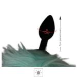 Plug Silicone Cauda Articulada Com Led Luxo (PL082) - Verde