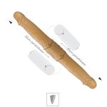 *Prótese 42x15cm Realista Dupla Com Vibro (PV031-SF10) - Bege