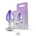 Plug De Metal M Com Pedras Cravejadas Lite Plug (SF274). - Pedra Cromada