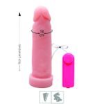 Prótese 16x14cm Com Vibro em Cyber (SF300) - Bege