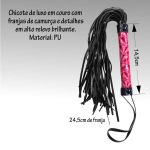 *Chicote Luxury Fetish 24cm VP (SM003-ST211) - Rosa