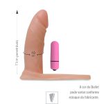 Anel Companheiro 11x10cm Mon Plaisir Com Vibro (SS001V-17038) - Bege