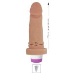 Prótese 15X15cm Com Vibro (SS011V-ST404) - Bege