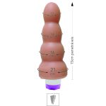 Plug Com Vibro e Três Esferas 15x21cm (SSP004V-ST446) - Bege
