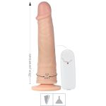 Prótese 20x17cm Com Vibro e Ventosa (SSV013V-16962) - Bege