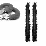 *Capa Para Algema em Pelúcia (ST193) - Preto