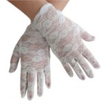 Luva em Renda Curta (17907-ST976) - Branco