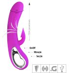 *Estimulador Com Sucção Recarregável Nicola VP (SU007-ST412) - Magenta