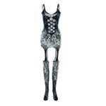 *Body Stocking Rendado SI (SX117) - Preto